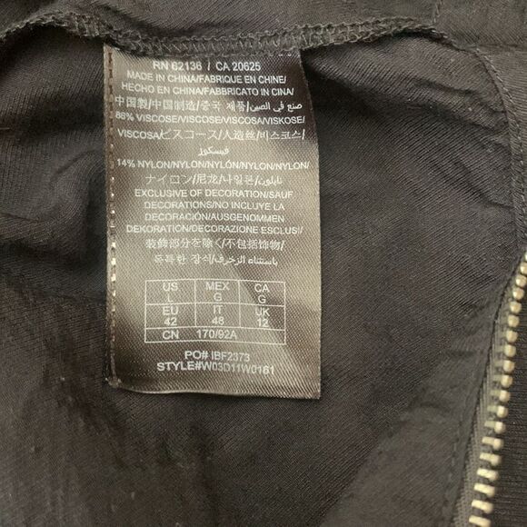 Guess Zip Up Skirt Black Size Large - Picture 5 of 7